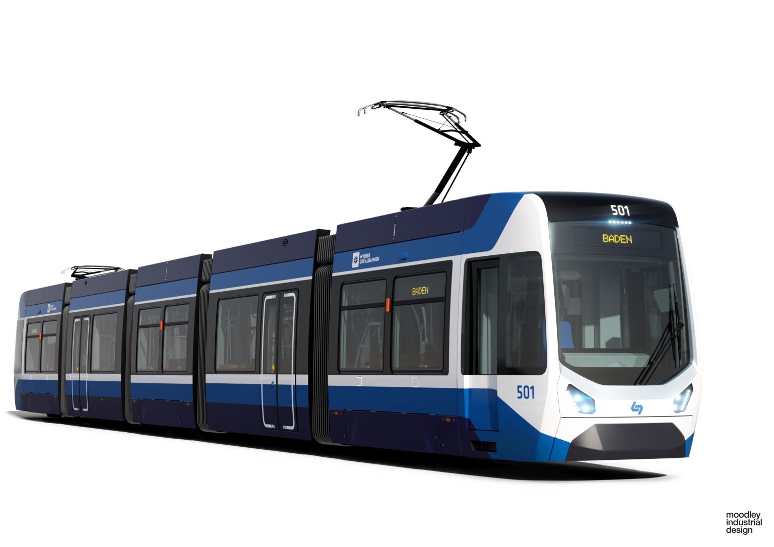 The new trams for Badner Bahn have a comfort-oriented design