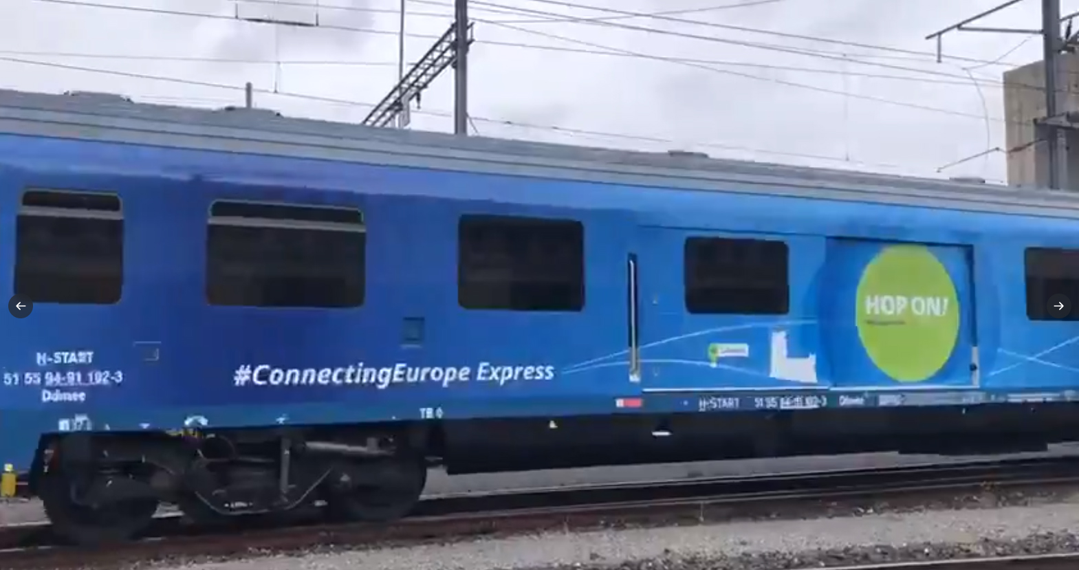 Connecting Europe Express train begins its fiveweek journey
