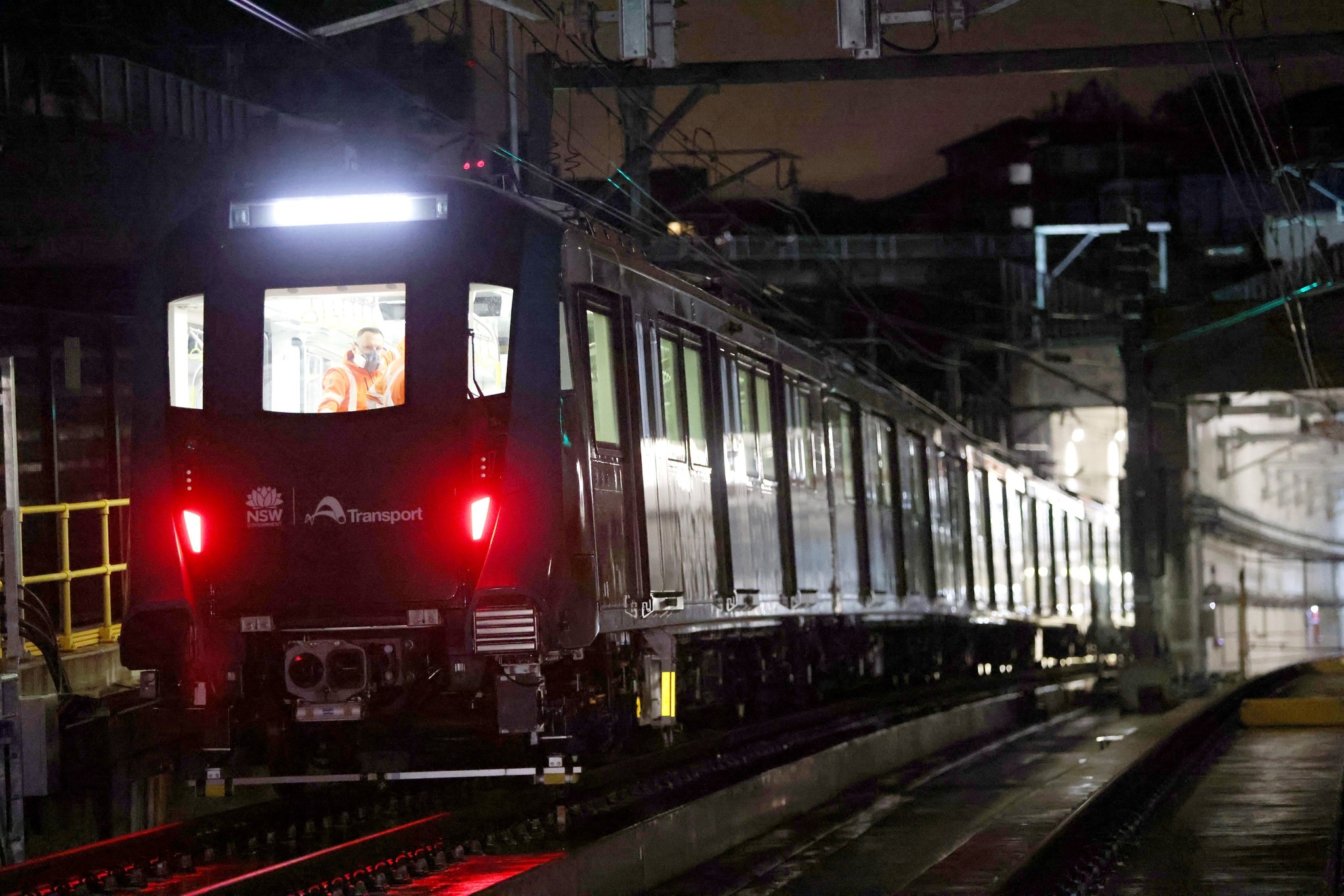 Sydney Metro City Southwest Project Train Testing Under Harbour