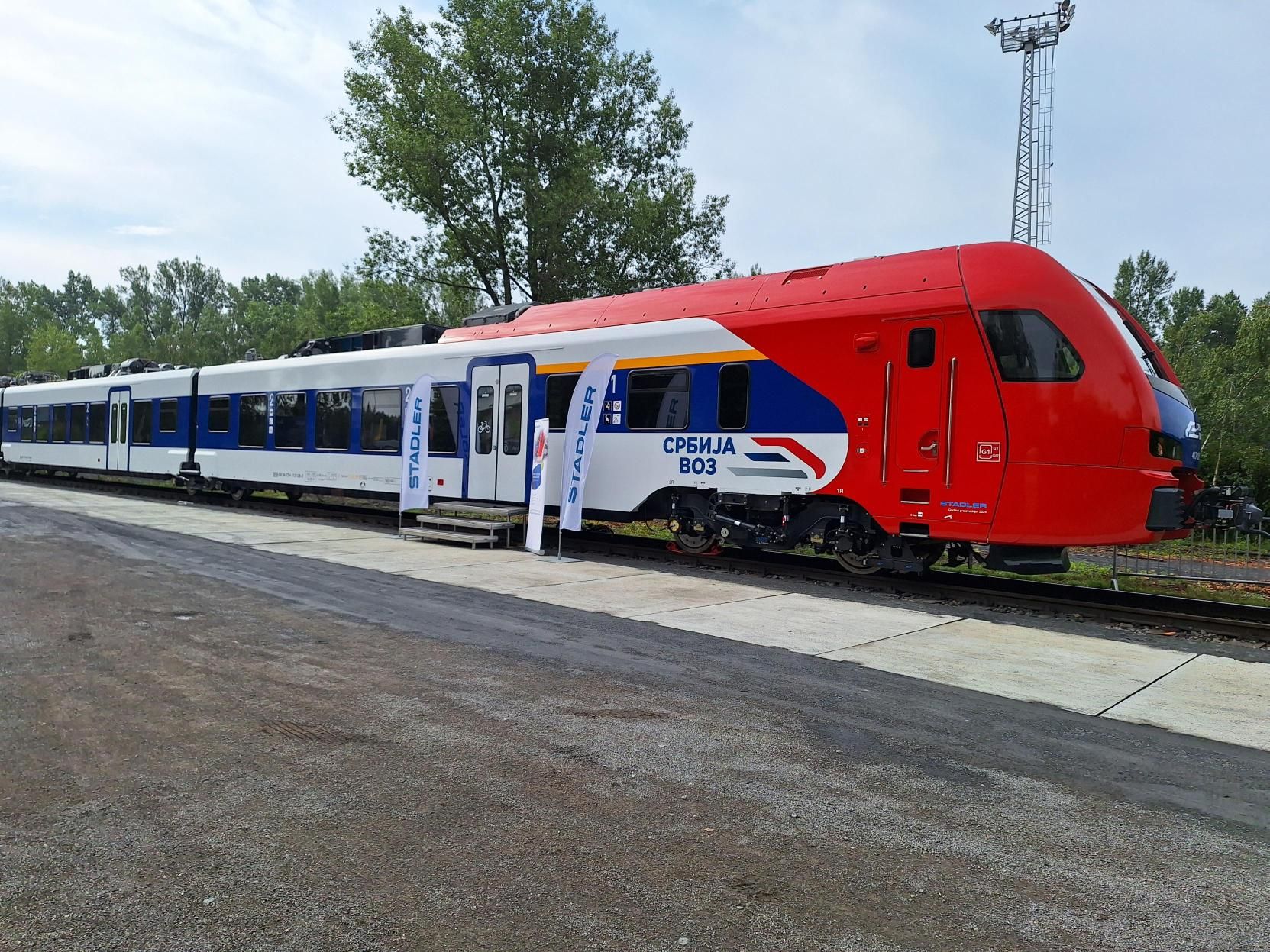 Stadler presented the trains delivered to Serbia