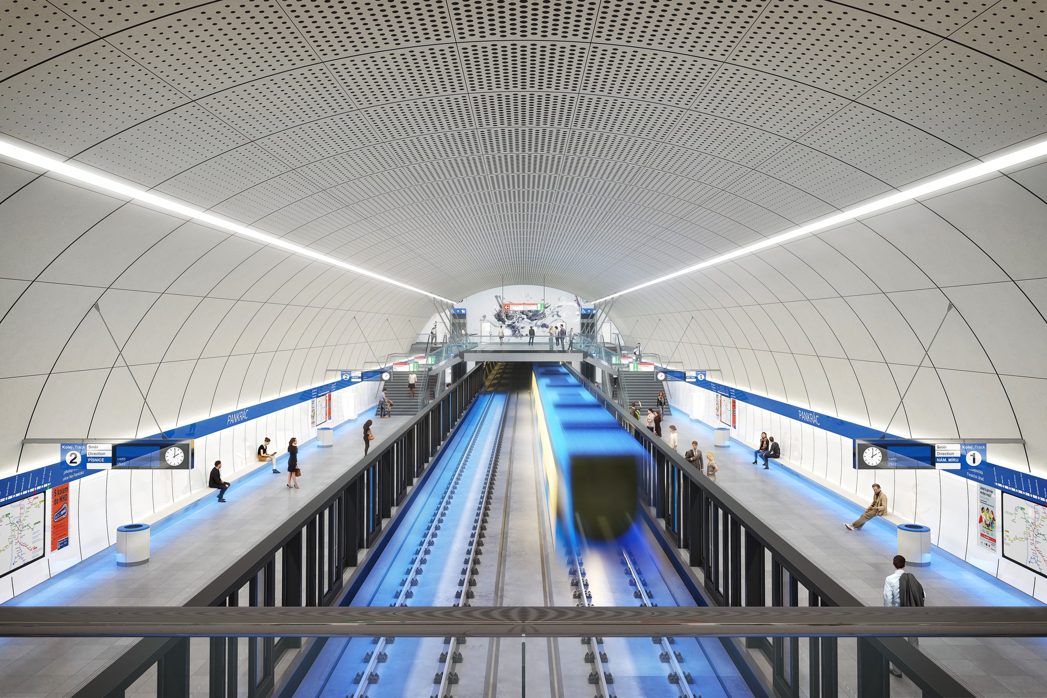 Prague metro lines C and D