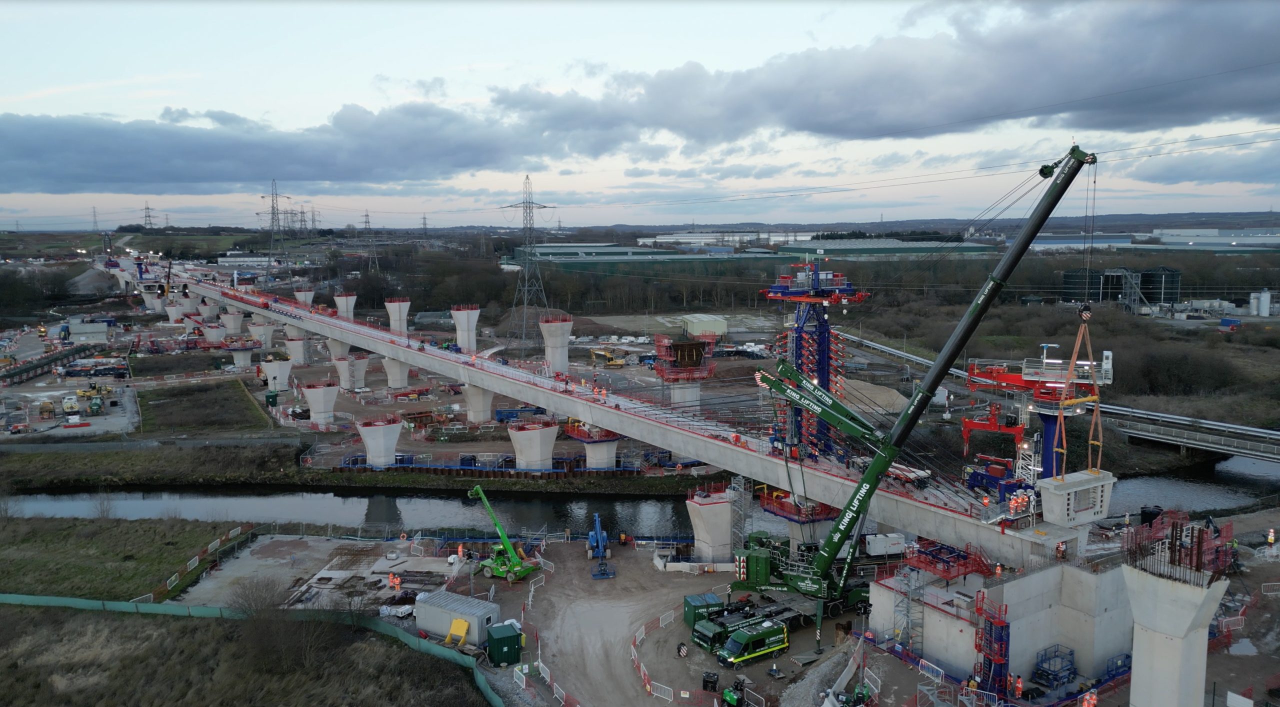 First HS2 Delta Junction viaduct completed